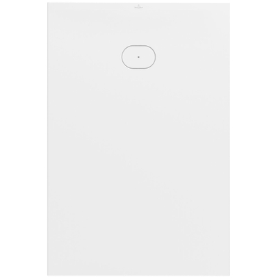 Villeroy & Boch Ecora douchebak - 150x100x3.5cm - afvoer korte zijde - stone white (wit)