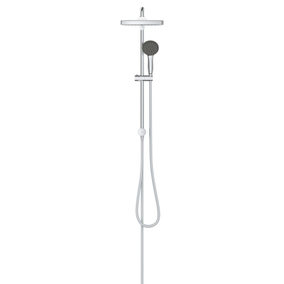 GROHE Vitalio Start Regendoucheset Opbouw - hoofddouche vierkant 25cm - handdouche rond - chroom OUTLETSTORE