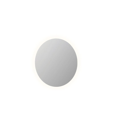 INK SP13 spiegel – rond Ø80 cm – indirecte LED rondom – aluminium zilver