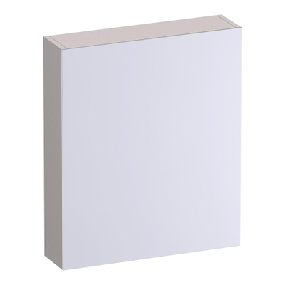 BRAUER Impress Deluxe spiegelkast - 60x70x15cm - interne en externe verlichting - 1 linksdraaiende dubbelzijdige spiegeldeur mat zand