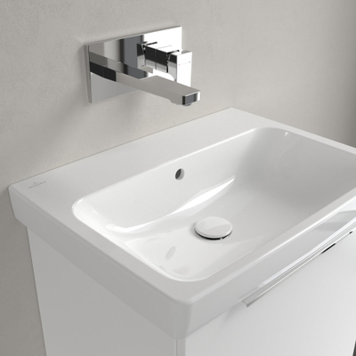 Villeroy & Boch Architectura wastafel - 60x44.5cm - zonder kraangat - met overloop - White Alpine (glans wit)