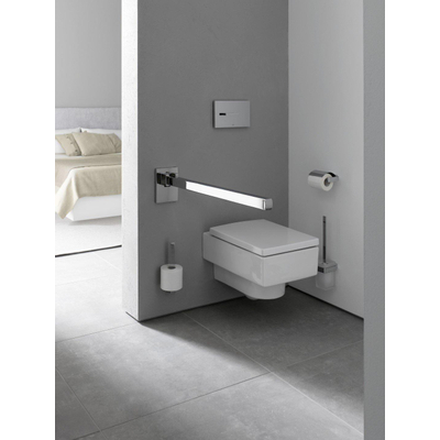 Emco Loft porte-rouleau de papier toilette avec couvercle chrome