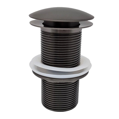 Wiesbaden Unimatch Clickwaste afvoerplug verlengd 5/4" - gunmetal (antraciet)