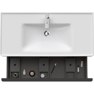 Duravit D-Neo wastafelonderkast 98.4x44x45.2cm 1 lade met softclose Noten Mat