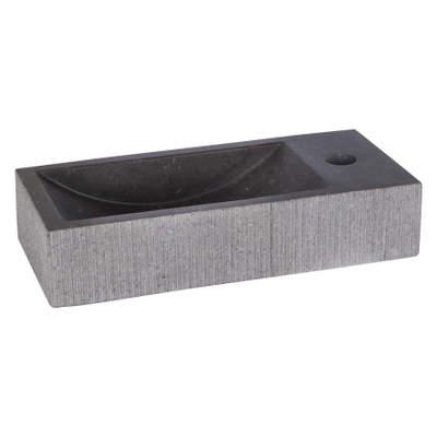 Differnz Ribble Lavabo d’angle Bombai black pierre naturelle 38 x 18 x 8 cm