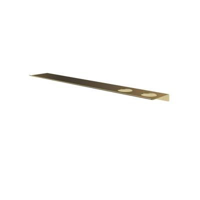Hotbath &MORE Planchet - 80cm - inclusief bevestigings rails - 2 uitsparingen - voor zeepdispenser of beker - PVD - geborsteld messing (goud)