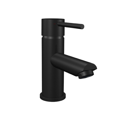 Xenz Duero Wastafelkraan 15cm chroom zwart mat