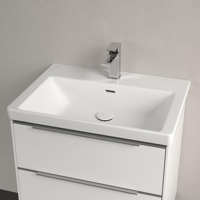 Villeroy & Boch Subway 3.0 lavabo - 65x47x16.5cm - 1 trou de robinet - stone white mat