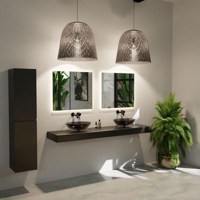 Mondiaz ZOI vasque à poser - 50cm - transparent - noir