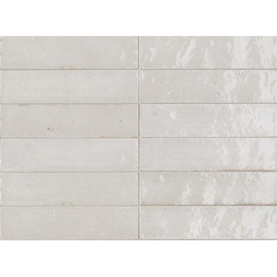 Ragno Look Wandtegel - 6x24cm - 10mm - porcellanato - wit glans
