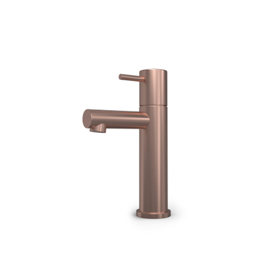 Hotbath Buddy Fonteinkraan - L uitloop - 8.5cm - opbouw - PVD - geborsteld koper