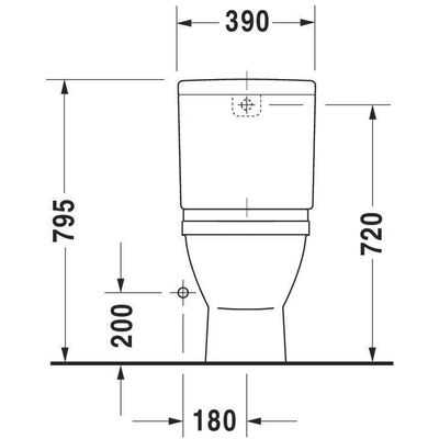 Duravit Starck 3 WC à poser à fond creux EV sans réservoir avec Wondergliss Blanc