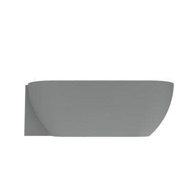 Arcqua Havana Baignoire semi-autoportante - 170x80cm - gauche - gris mat