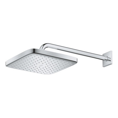 GROHE Tempesta 250 Cube Hoofddouche - 25cm - 1 straalsoort - wandarm 38cm - chroom/wit