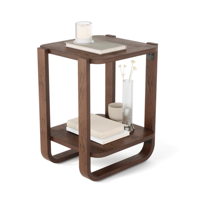 Umbra Bellwood bijzetmeubel 42x38x53cm Multiplex Gerijpt walnoothout SHOROOMMODEL