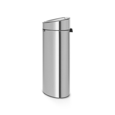 Brabantia Touch Bin Afvalemmer - 40 liter - kunststof binnenemmer - matt Steel