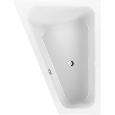 Villeroy & Boch Loop en friends baignoire - 175x135cm - gauche avec forme intérieure angulaire blanche