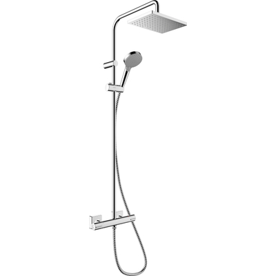 Hansgrohe Vernis Shape Showerpipe - 230 - 1jet - met douche - thermostaat - ecosmart - hoogglans chroom