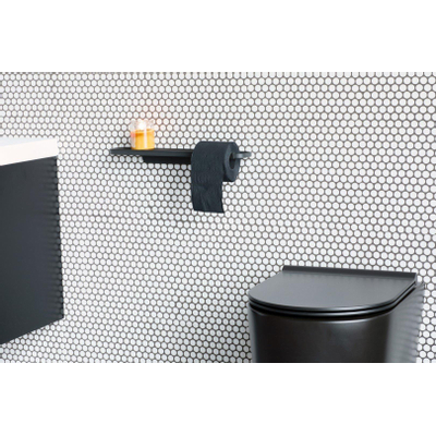 Brabantia MindSet Porte-rouleau toilette - 44x11x5cm - tablette - sans couvercle - mineral infinite grey