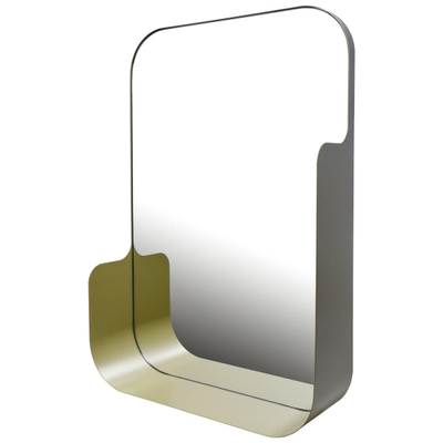 Haceka Pekodom spiegel met planchet – 40x60 cm – metalen frame – Goud