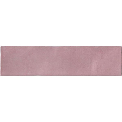 SAMPLE Douglas Jones Atelier Carreau mural 6x25cm 10mm pâte blanche Vieux Rose