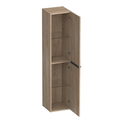 BRAUER Elevate armoire de salle de bains - 160x35x35cm - sans poignées rapportées - 2 portes - ouverture à gauche ou à droite - Forest Wheat