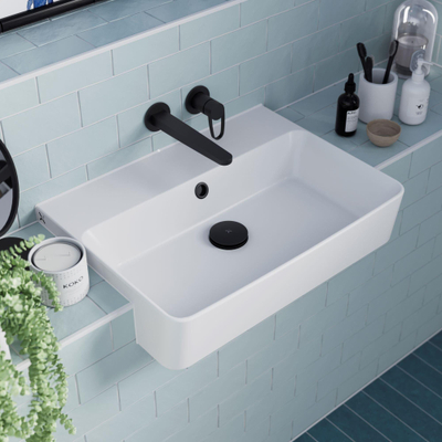 Crosswater Lazo Mitigeur de lavabo - encastré - Noir mat