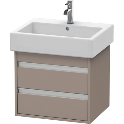 Duravit Ketho Meuble sous-lavabo avec 2 tiroirs 55x44x41cm pour Vero 045460 basalte