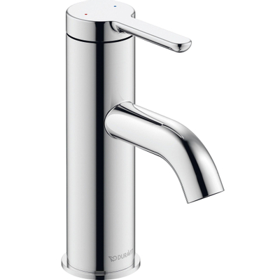 Duravit C.1 1 greeps wastafelmengkraan - 121x40x155mm - hoogglans chroom