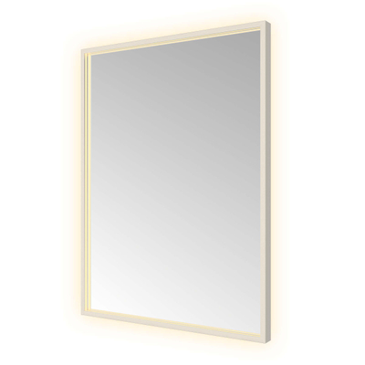 Hotbath &MORE Spiegel - 60x80cm - direct en indirect LED - color changing - spiegelverwarming - met afstandsbediening - geborsteld RVS 316