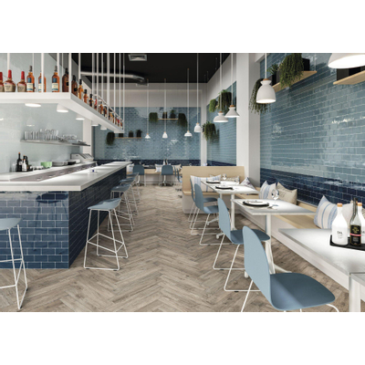 ÉCHANTILLON Cifre Cerámica Carreau mural Atlas Sky Brillo Vintage Brillant bleu clair