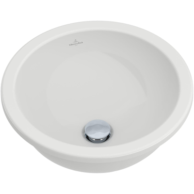 Villeroy & Boch Loop inbouwwastafel O45cm met overloop ceramic+ wit