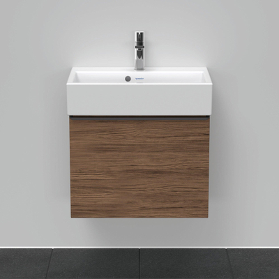 Duravit D-neo Meuble sous vasque 58.4x37.2x44cm 1 tiroir Noten (foncé) mat