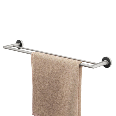 Tiger Cooper Handdoekrek dubbel 652 cm RVS geborsteld / Zwart