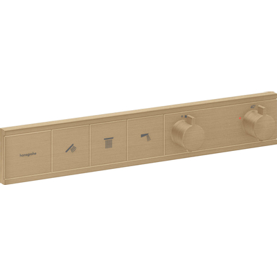 Hansgrohe Rainselect Thermostaat - inbouw - voor 3 functies - geborsteld brons