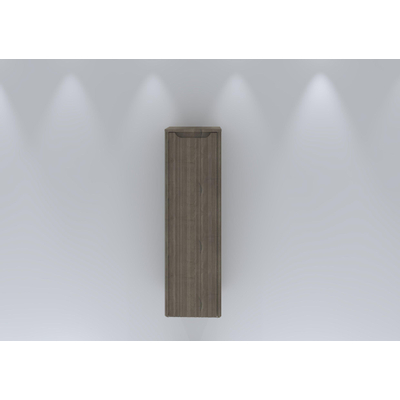 H&R badmeubelen Juice Hoge Kast - 40x35x130cm - met ronde hoeken - 3D-front - 1 deur - rechtsdraaiend - charleston