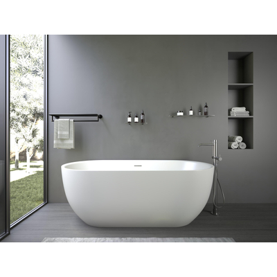 Ideavit Thalia - baignoire îlot 170 × 80 cm – acrylique blanc mat