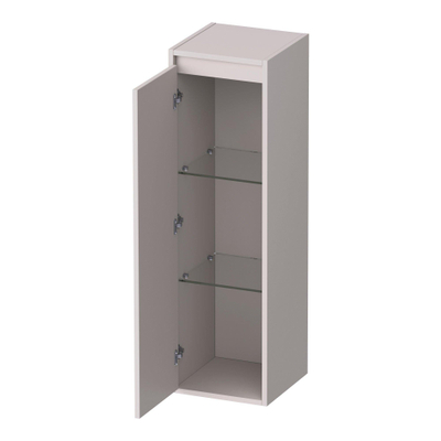 BRAUER Adore armoire de salle de bains - 120x35x35cm - avec 1 porte sans poignée, charnières à gauche, sable mat