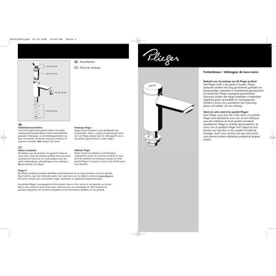 Plieger Clear robinet de WC temporisé 1/2 chrome