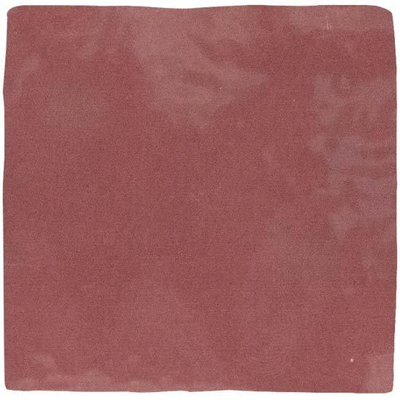 Ceralto Dorsena Large Wandtegel - 10x10cm - 9.6mm - Bordeaux