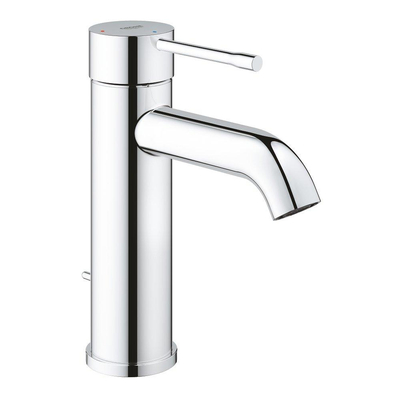 GROHE Essence New wastafelkraan - s-size - opbouw - voorsprong 11.6cm - met trekwaste - chroom