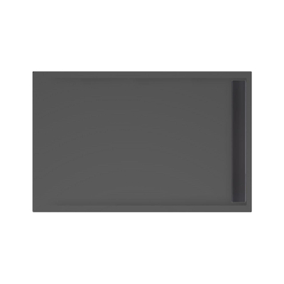 Xenz Easy Tray douchevloer - 140x90x5cm - acryl - zonder gootcover - ebony