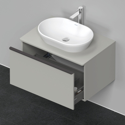 Duravit D-neo Meuble sous vasque 80x55x45.9cm 1 tiroir Gris béton mat