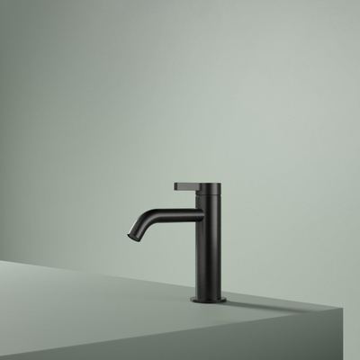 Hotbath Ace Mitigeur de lavabo - bas - monotrou - sans vidage - noir brossé PVD