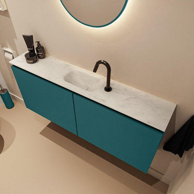 MONDIAZ TURE-DLUX 120cm toiletmeubel Smag. EDEN wastafel Opalo positie midden. Met 1 kraangat.
