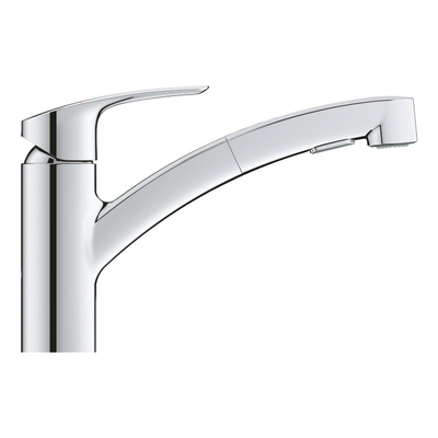 Grohe Eurosmart Keukenkraan - laag - uittrekbare uitloop - chroom