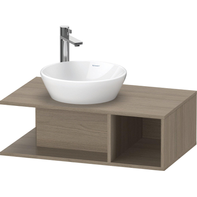 Duravit D-Neo lavabo à poser 12,5x40cm sans trou de robinetterie céramique Blanc