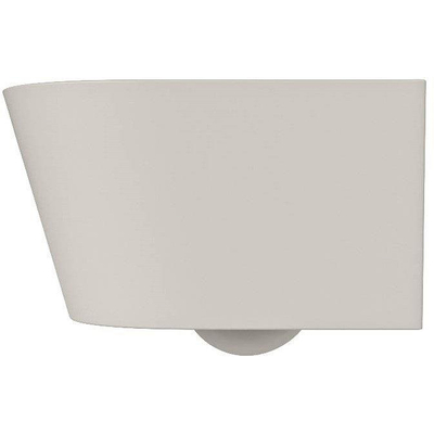 Mondiaz LAVIE WC suspendu – sans bride – 36,5 x 53 cm – Linen (blanc cassé)