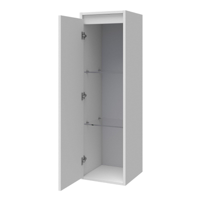 BRAUER Nexxt Colonne de salle de bain suspendu 35x35x120cm avec 1 porte gauche frein de chute laqué Blanc mat