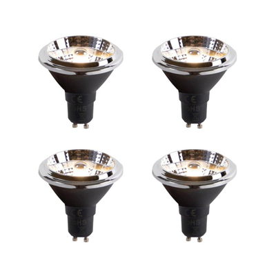 Luedd LED lamp - set van 4 - GU10 - 6W - 3000K 475LM - dimbaar